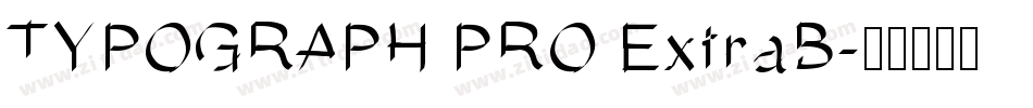 TYPOGRAPH PRO ExtraB字体转换